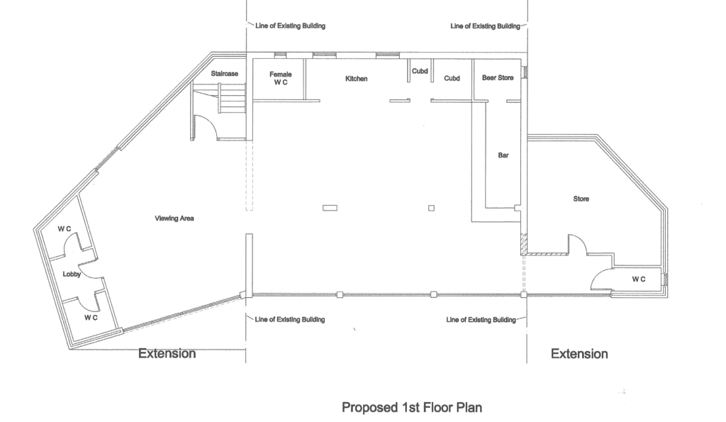 Hadleigh & Thundersley Cricket Club Pavilion Plan