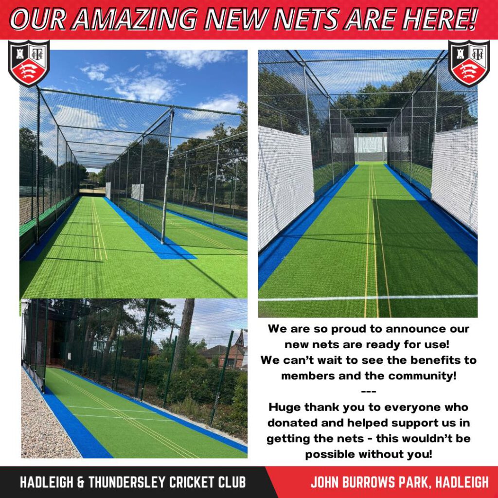 New cricket nets