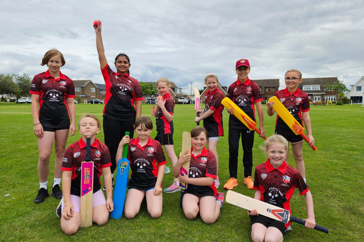 Our Under 12 girls' cricket team