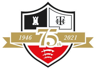 Hadeigh & Thundersley Cricket Club 75th Anniversary logo